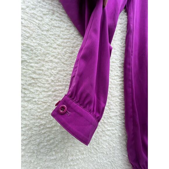 Lauren Ralph Lauren 8 Purple Satin Belted Spaghetti Strap Cargo Jogger Jumpsuit - Picture 2 of 9